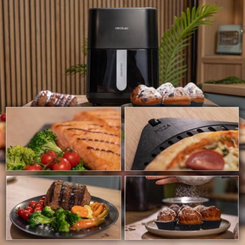 Cecotec Cecofry&Grill Duoheat 4000 Simple 4 L Indépendant 1900 W Noir - Friteuse à Air - Ítem10