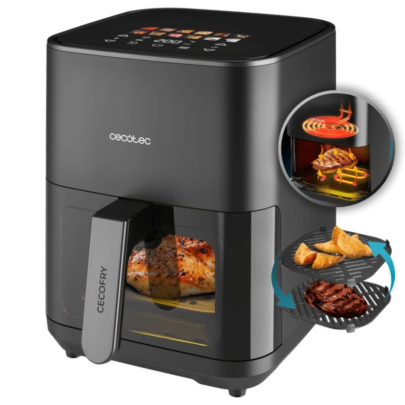 Cecotec Cecofry&Grill Duoheat 4000 Simple 4 L Indépendant 1900 W Noir - Friteuse à Air - Ítem5