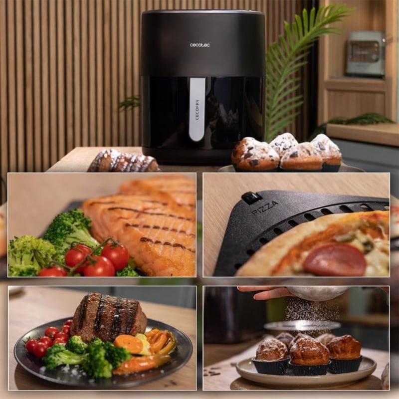 Cecotec Cecofry&Grill Duoheat 6500 6.5 L 2200 W Negro - Freidora de Aire - Ítem6