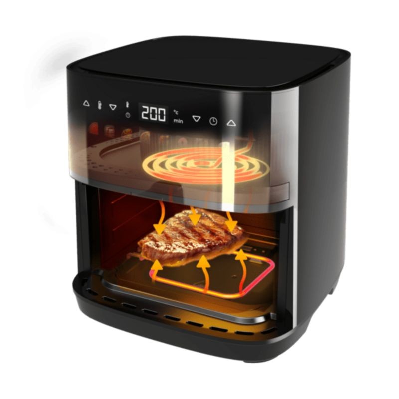 Cecotec Cecofry&Grill Duoheat 8000 Sencillo 8 L Independiente 2200 W Negro - Freidora de Aire - Ítem4