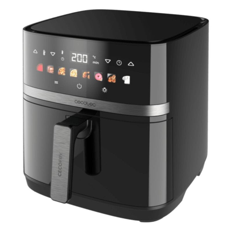 Cecotec Cecofry&Grill Duoheat 8000 Sencillo 8 L Independiente 2200 W Negro - Freidora de Aire - Ítem