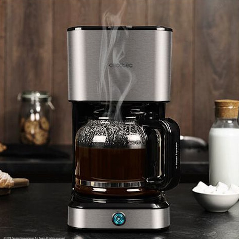 Cecotec Cafetera express Cumbia Capricciosa Black. 19 Bares de presión,  Apta para café molido y cápsulas monodosis ESE, Depósito agua 600 ml, Filtro  apto lavavajillas – PREYCA