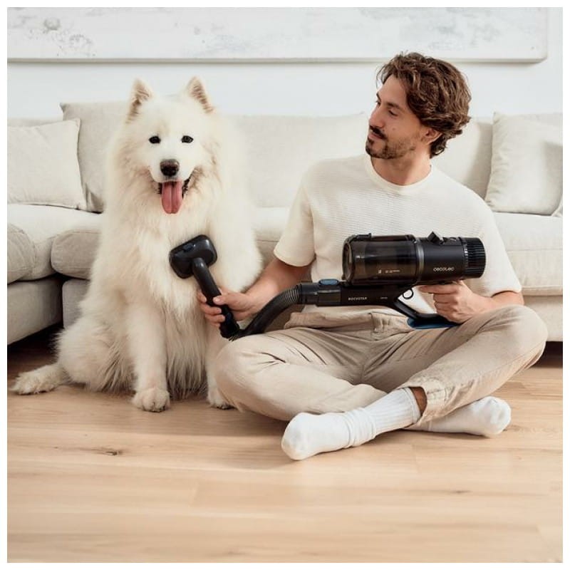 Cecotec Conga Rockstar 6500 Century ErgoWet Animal Noir, Bleu - Aspirateur sans sac - Ítem3