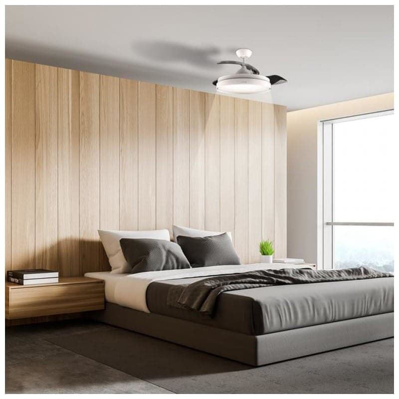 Cecotec EnergySilence Aero 4280 Invisible Blanco - Ventilador imagen en dormitorio