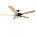 Cecotec ForceSilence Aero 540 - Ventilador de teto, 5 lâminas, abajur, faia ou madeira de nogueira (lâminas reversíveis) - Item