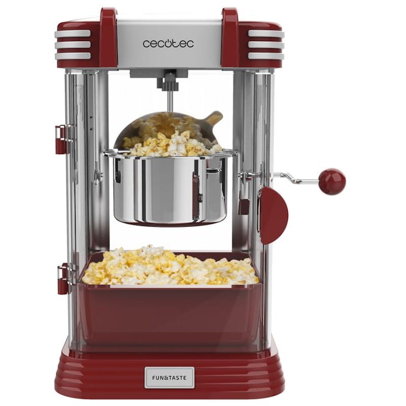 Cecotec Fun&Taste P'Corn Classic Popcorn Maker Rouge/Acier 300 W