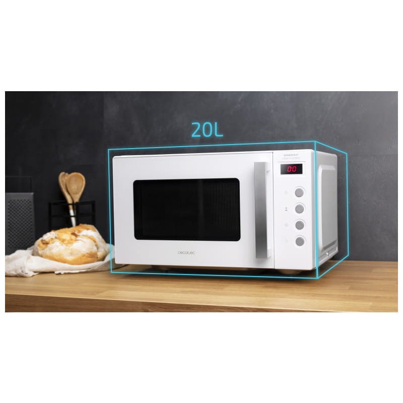 Cecotec GrandHeat 2000 Flatbed 700 W Blanco - Microondas - Ítem7
