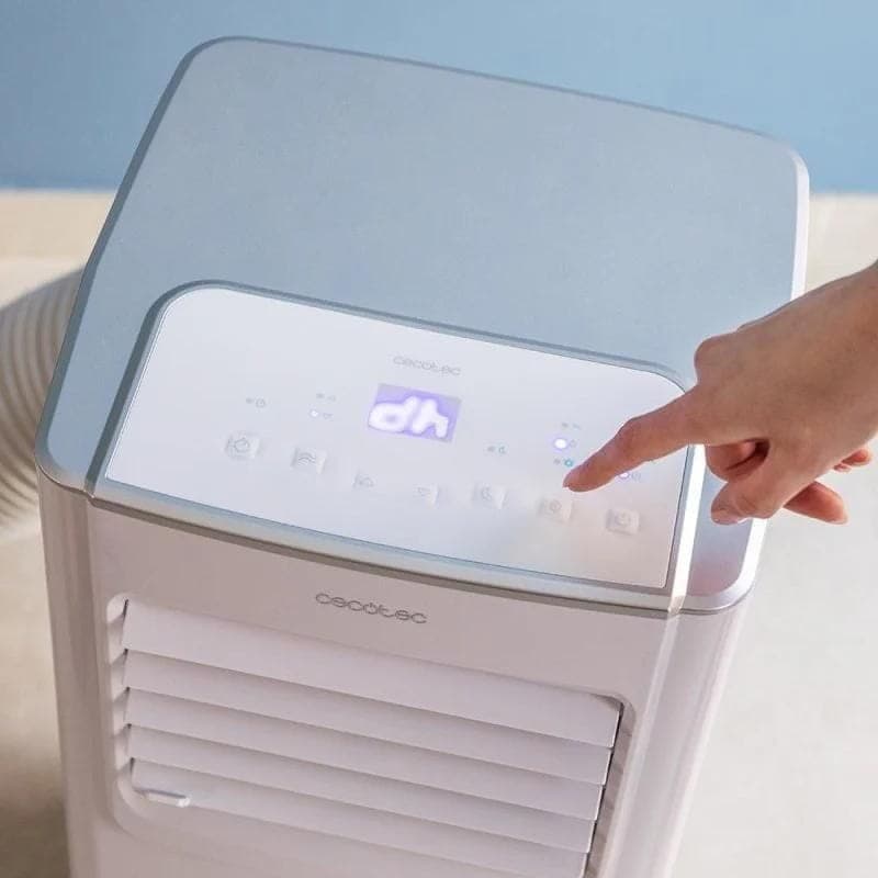 Cecotec ForceClima 9100 Soundless Connected Gris - Aire acondicionado portátil imagen de los mandos