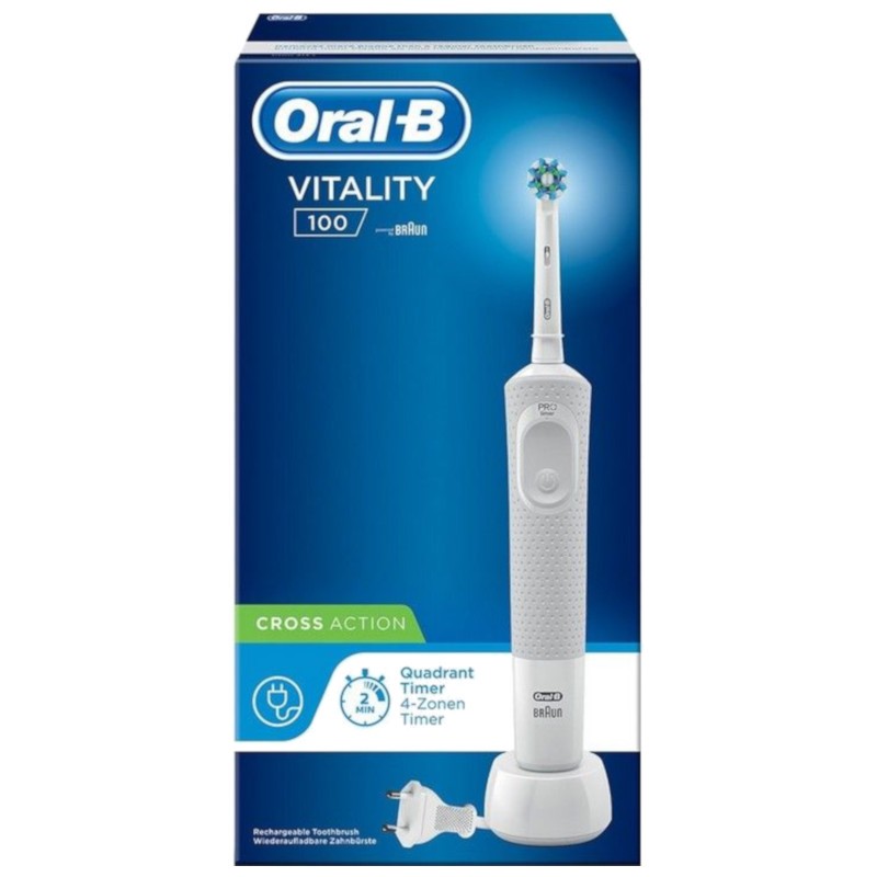 Escova de dentes Oral-B Vitality D100 CrossAction Branco - Item2