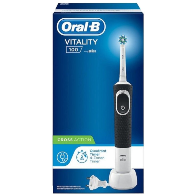 Escova de dentes Oral-B Vitality D100 CrossAction Preto - Item2