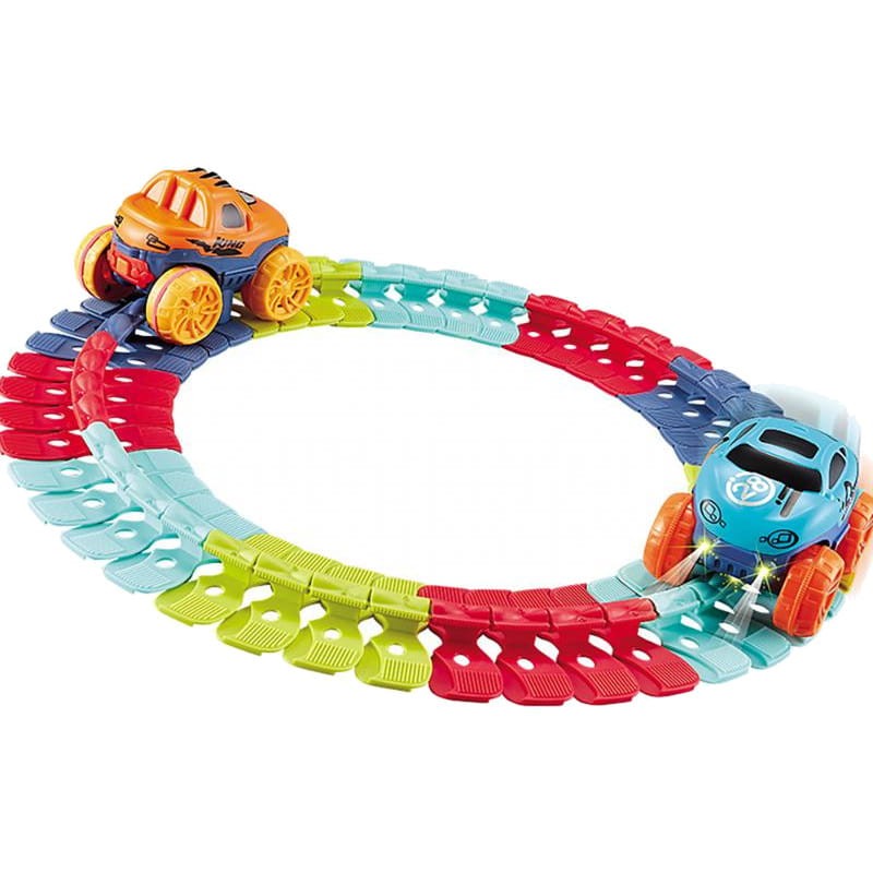 Carro para crianças com pista intercambiável Changeable Track 46 peças - Item