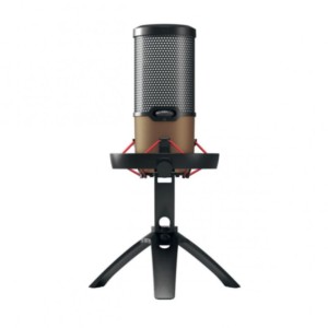 CHERRY UM 9.0 PRO RGB USB Noir/Cuivre - Microphone de jeu