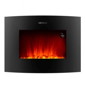 Chimenea Eléctrica Cecotec ReadyWarm 2250 Curved Flames Connected Negro