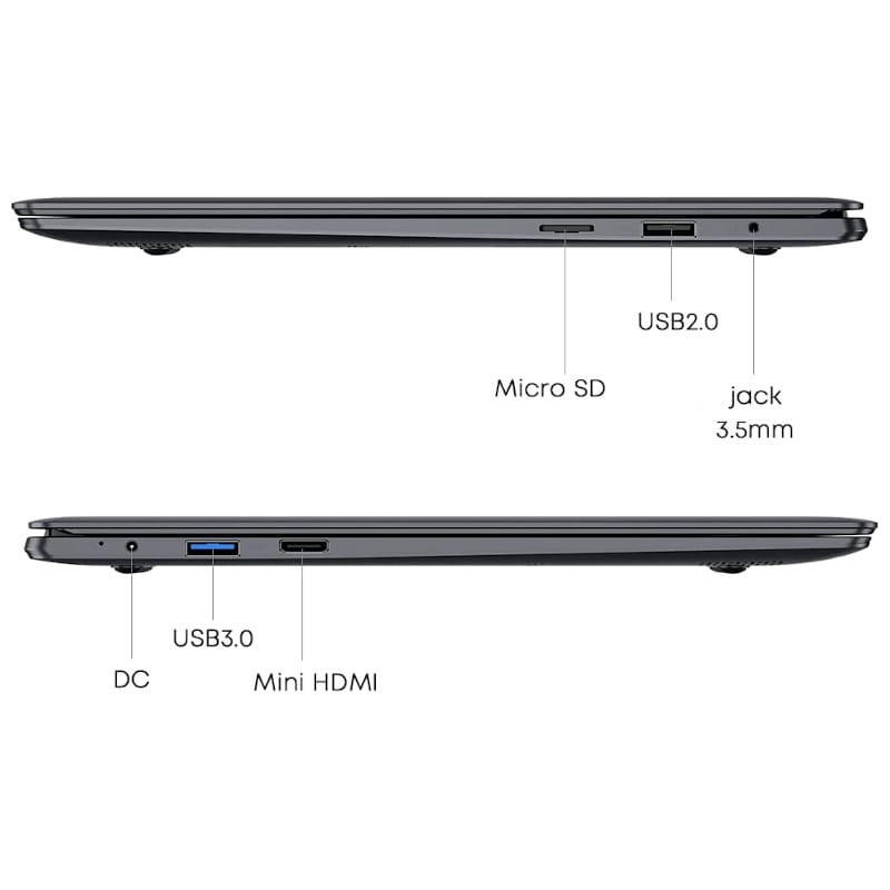 Chuwi HeroBook Air Intel Celeron N4020 4GB DDR4/128GB SSD W10 - Portátil 11.6 - Ítem3