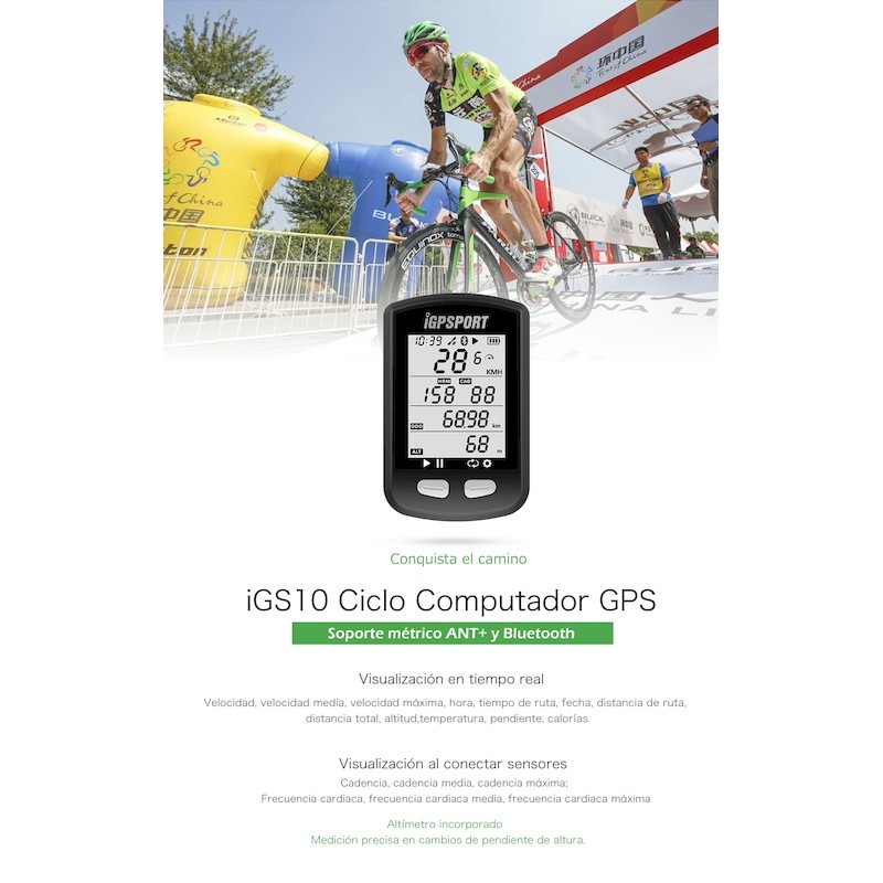 Ciclocomputador iGPSPORT iGS10 GPS ANT+ Bluetooth IPX6 - Ítem5