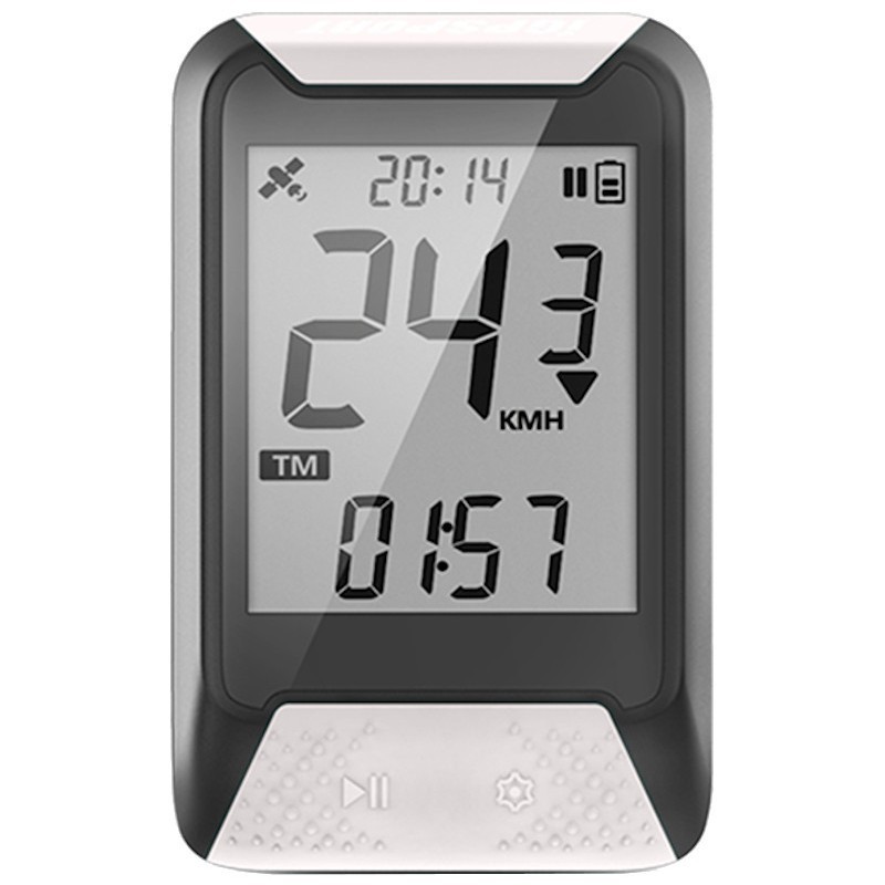 Speedometer іGPSPОRT iGS130 GPS Cycling Computer IPX7 Waterproof with SPD61 Speed and C61 Cadence Sensors and Wearable4U Bike Multi-Tool Bundle 