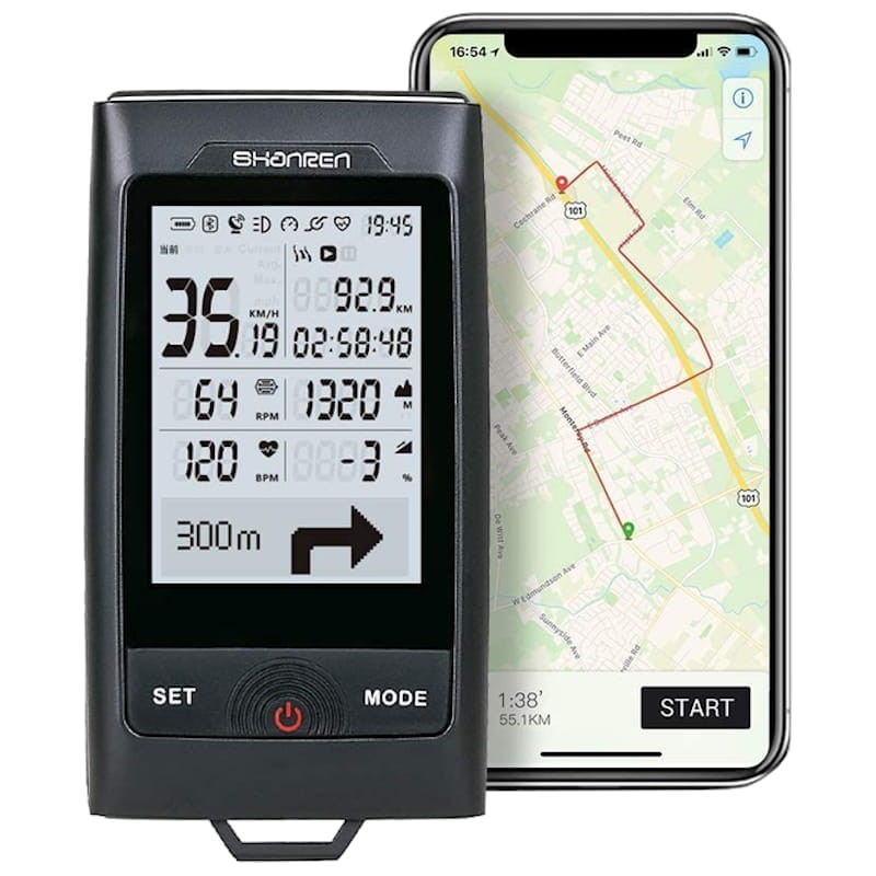 Ciclocomputador Shanren Discovery Pro com GPS ANT+ - Item1