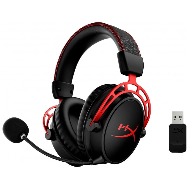HyperX Cloud Alpha Negro y Rojo - Auriculares inalámbricos gaming - Ítem1