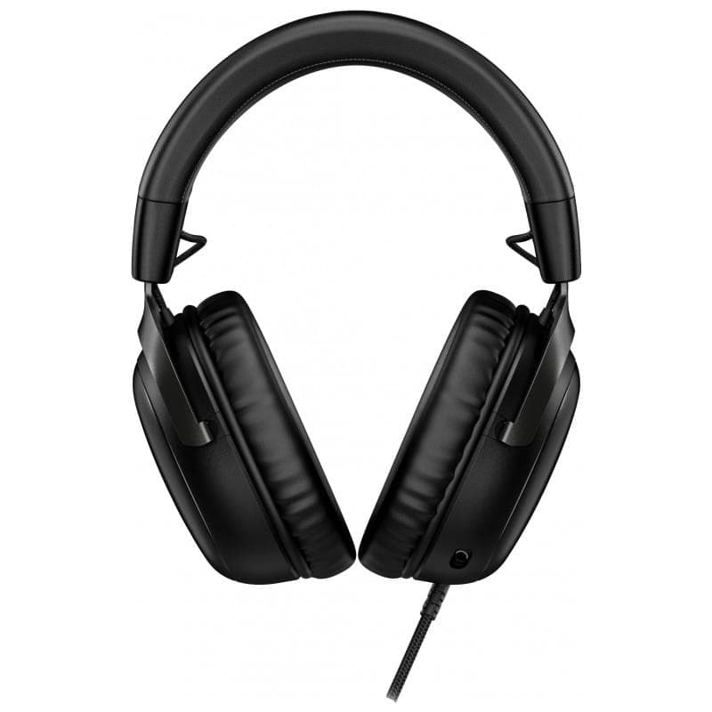 HyperX Cloud III Black - imagem frontal dos auscultadores para jogos