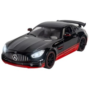 Carro Die-Cast CZ121B 1/24 Mercedes Benz GTR Darth Vader Special Edition Preto Vermelho