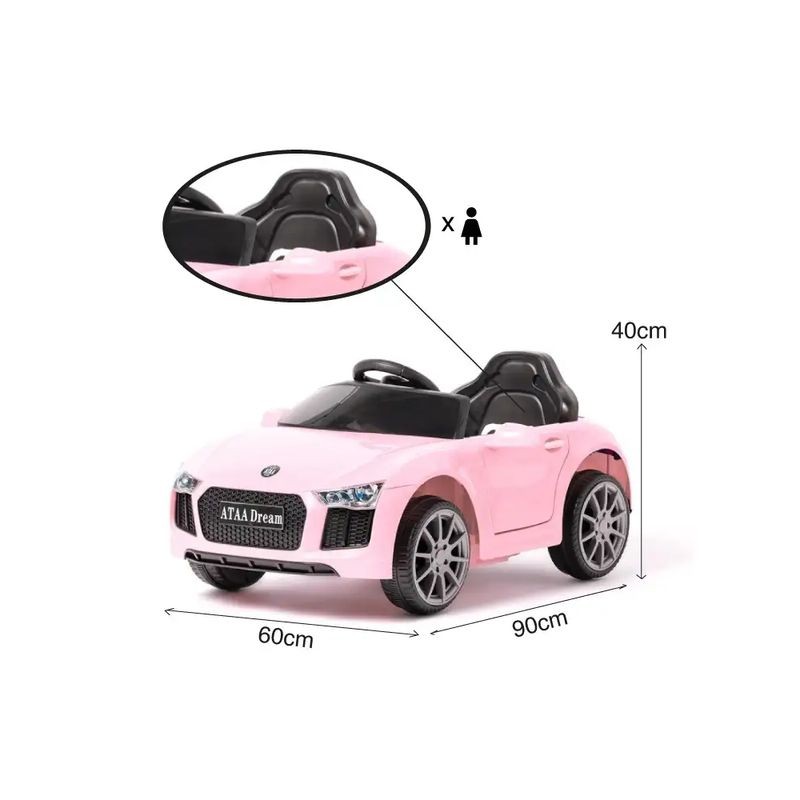 Voiture Dream 6V Rose - Voiture électrique pour enfants - Ítem9