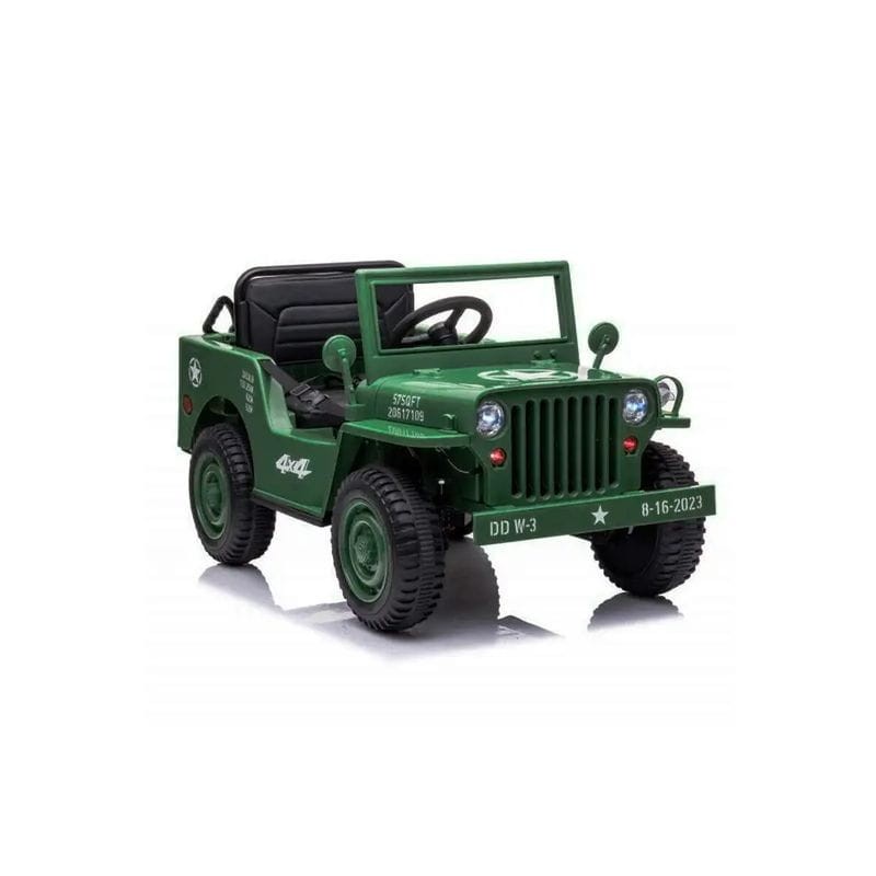 Coche estilo militar Jungla 12V Kaki - Coche eléctrico para niños - Ítem2