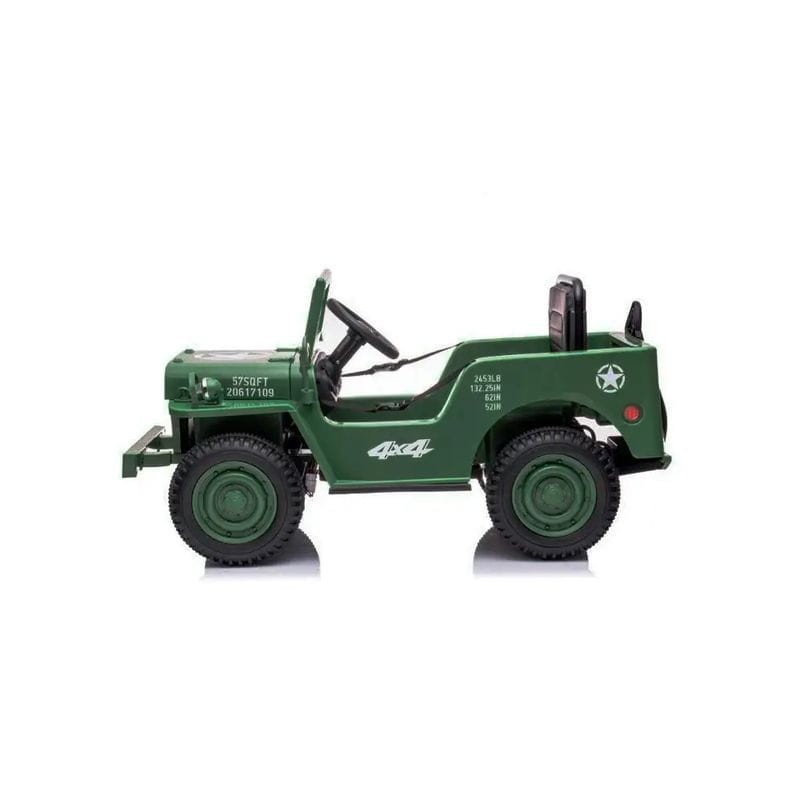 Coche estilo militar Jungla 12V Kaki - Coche eléctrico para niños - Ítem3