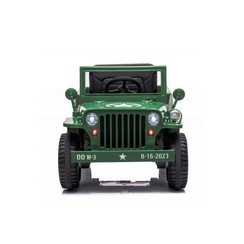 Coche estilo militar Jungla 12V Kaki - Coche eléctrico para niños - Ítem5