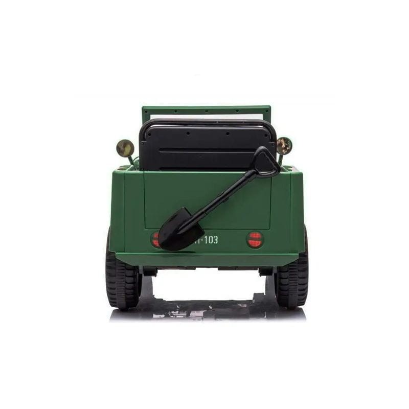 Coche estilo militar Jungla 12V Kaki - Coche eléctrico para niños - Ítem6