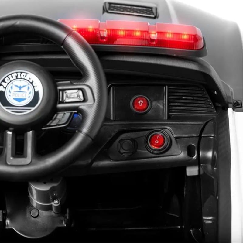 Voiture Police 12V Noir - Voiture électrique pour enfants - Ítem9