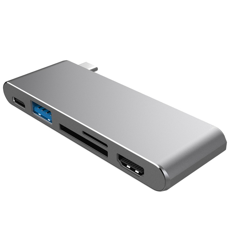 Coeven Hub USB Tipo C con HDMI 2.0 / USB 3.0 / Slot Tarjetas SD – MicroSD / 1 x USB Tipo C