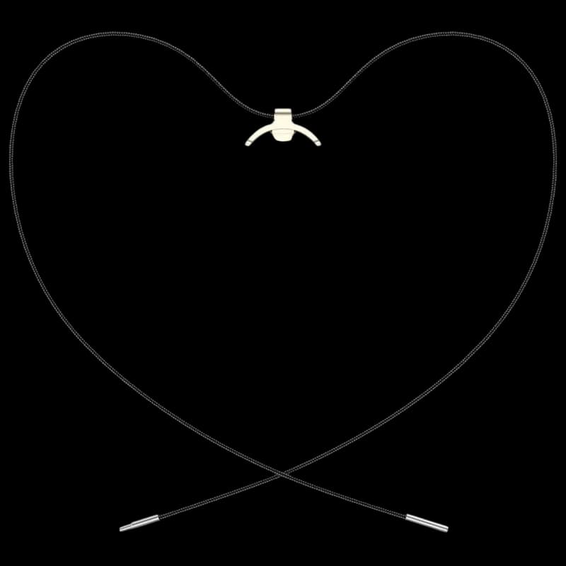 Pendentif Xiaomi Smart Band 8 Adaptateur Métallique et Collier Noir