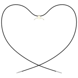 Pendentif Xiaomi Smart Band 8 Adaptateur Métallique et Collier Noir