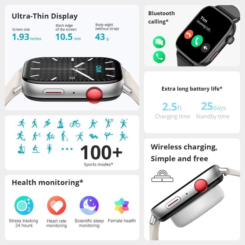 Colmi C8 MAX C SERIES Plata - Reloj inteligente - Ítem1
