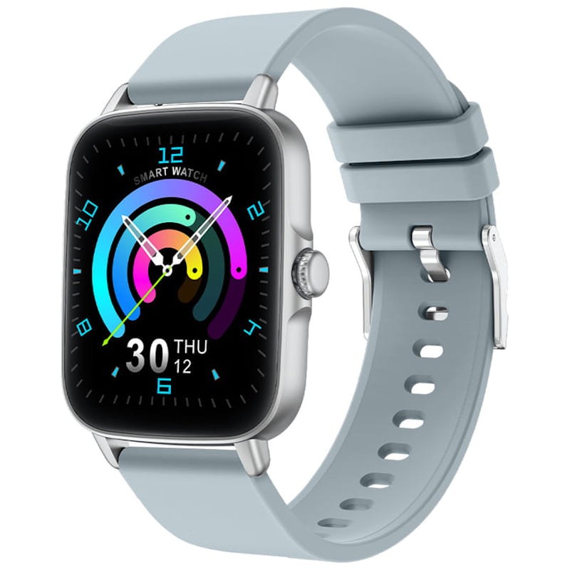 Colmi P28 Argent Bracelet Silicone Gris - Montre connectée