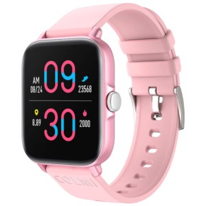 Colmi P28 Plus Rose Bracelet en Silicone Rose - Montre intelligente