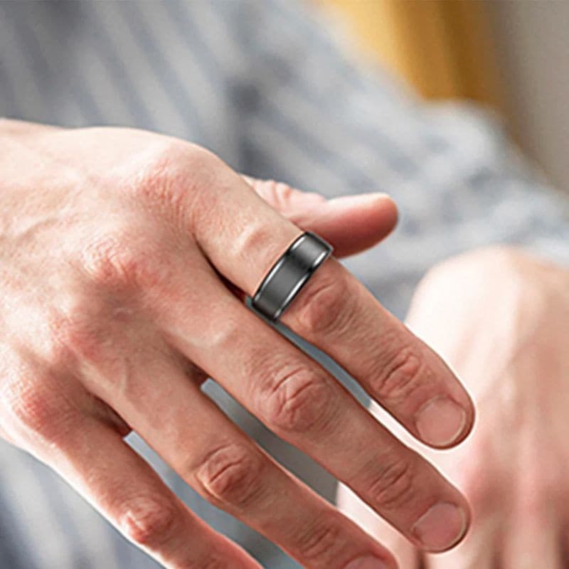Confortable Colmi R03 Taille 12 Noir - Bague intelligente