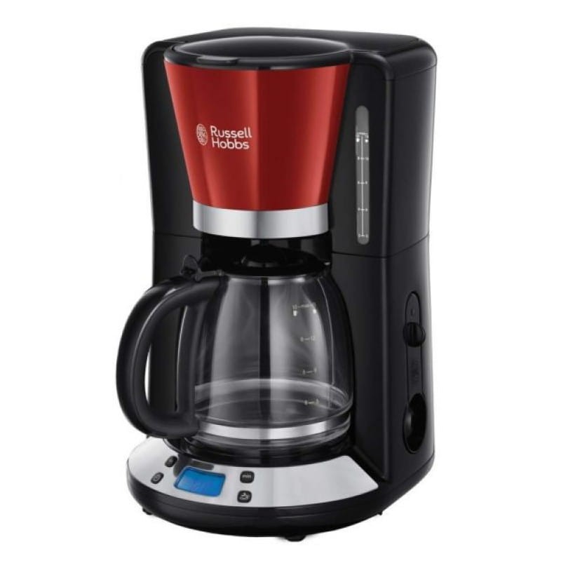 Russell Hobbs Colours Plus+ Automática 1100 W 1.25 L Preto, Vermelho - Máquina de café - Item