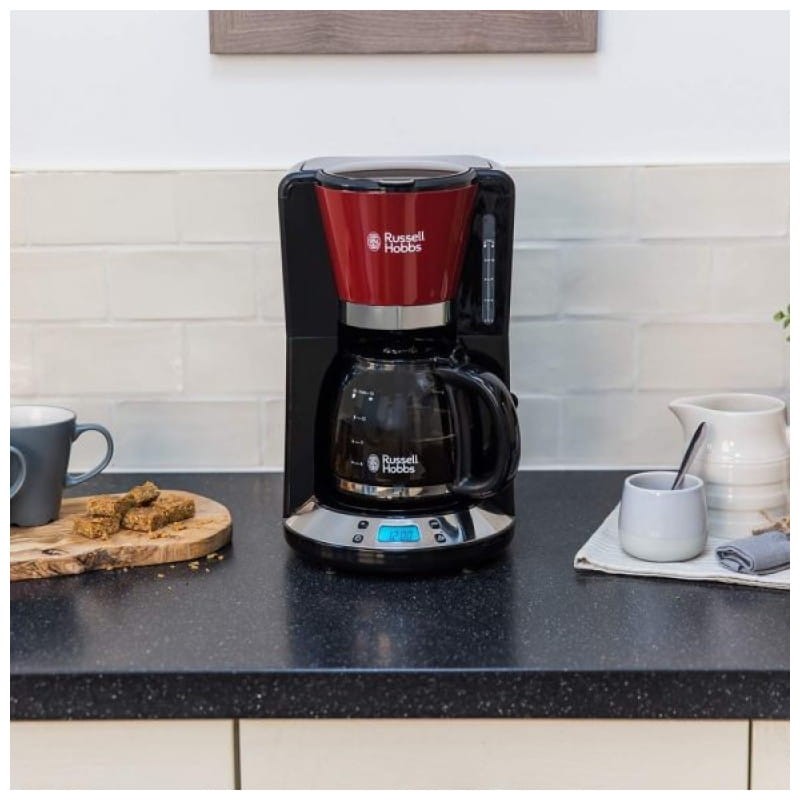 Russell Hobbs Colours Plus+ Automática 1100 W 1,25 L Negro, Rojo - Cafetera - Ítem2