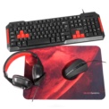 Combo Mars Gaming MRCP1 teclado USB Negro Rojo - Ítem