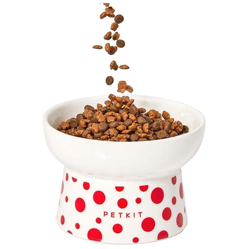 Comedero Doble para Mascota Cerámica Petkit Polk Dot Bowl - Ítem2