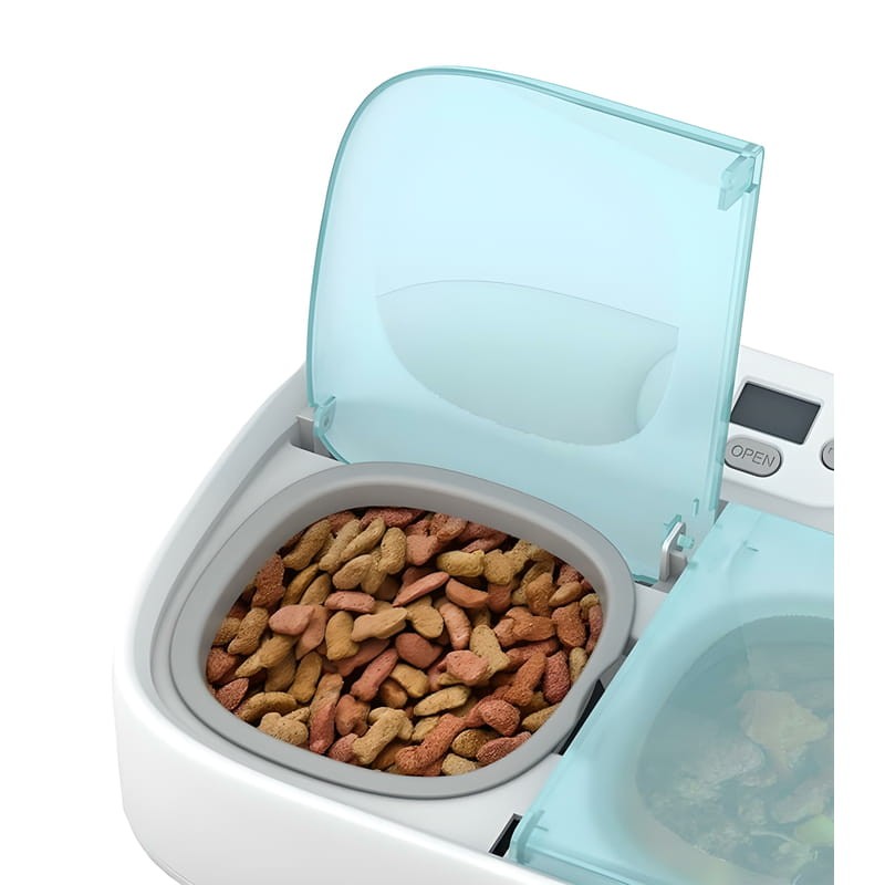 Petoneer Two-Meal Feeder - Alimentador Inteligente Para Animais de Estimação - Programável com APP - Ideal para Separar Ração Seca de Comida Úmida - Item1