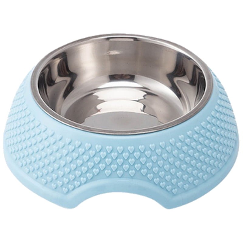 Comedero para Mascota Acero Inoxidable Azul - Ítem