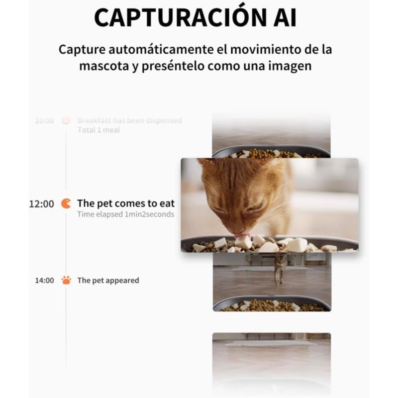 PETKIT Yumshare Dual-Hooper Branco - Alimentador Inteligente Para Animais de Estimação com Câmera e Microfone - Função com IA, Áudio Bidirecional - Programável com APP - Aço Inoxidável Ideal para Cães e Gatos - Item1