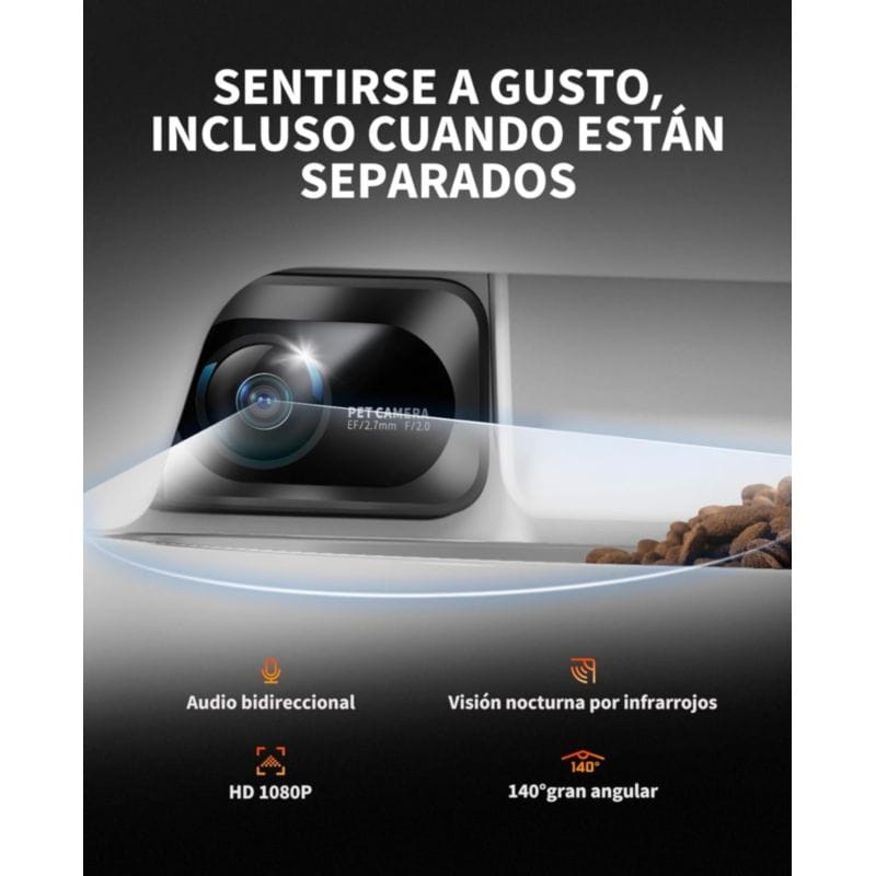 PETKIT Yumshare Dual-Hooper Branco - Alimentador Inteligente Para Animais de Estimação com Câmera e Microfone - Função com IA, Áudio Bidirecional - Programável com APP - Aço Inoxidável Ideal para Cães e Gatos - Item2