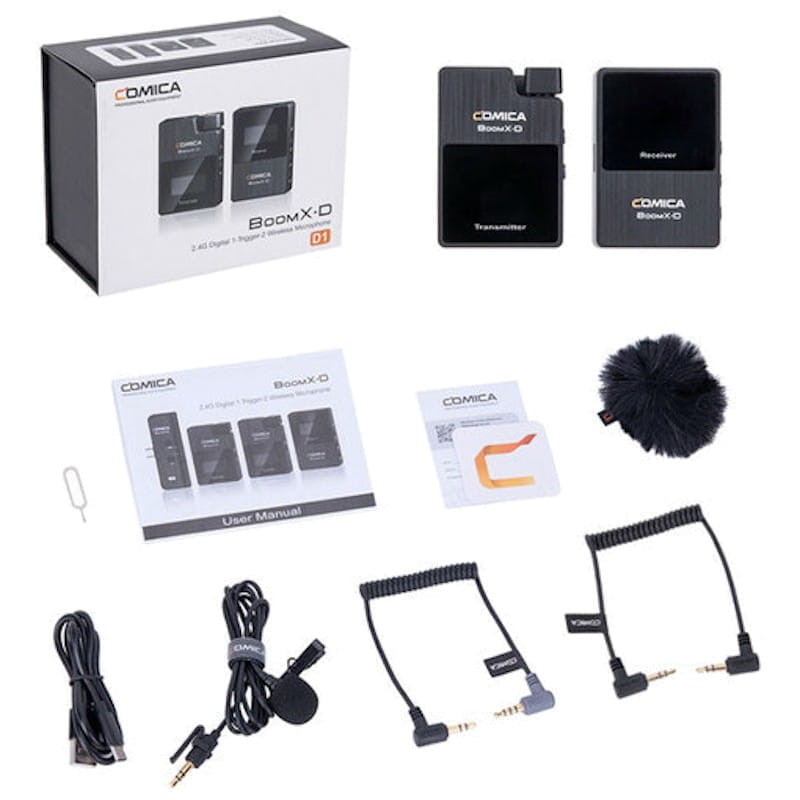Comica Boom X-D D1 Microfone Lapela Sem fio - Item5
