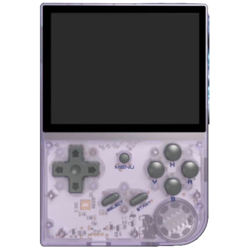 Consola Portátil Retro Anbernic RG35XX 2024 64GB Roxo Transparente - Item