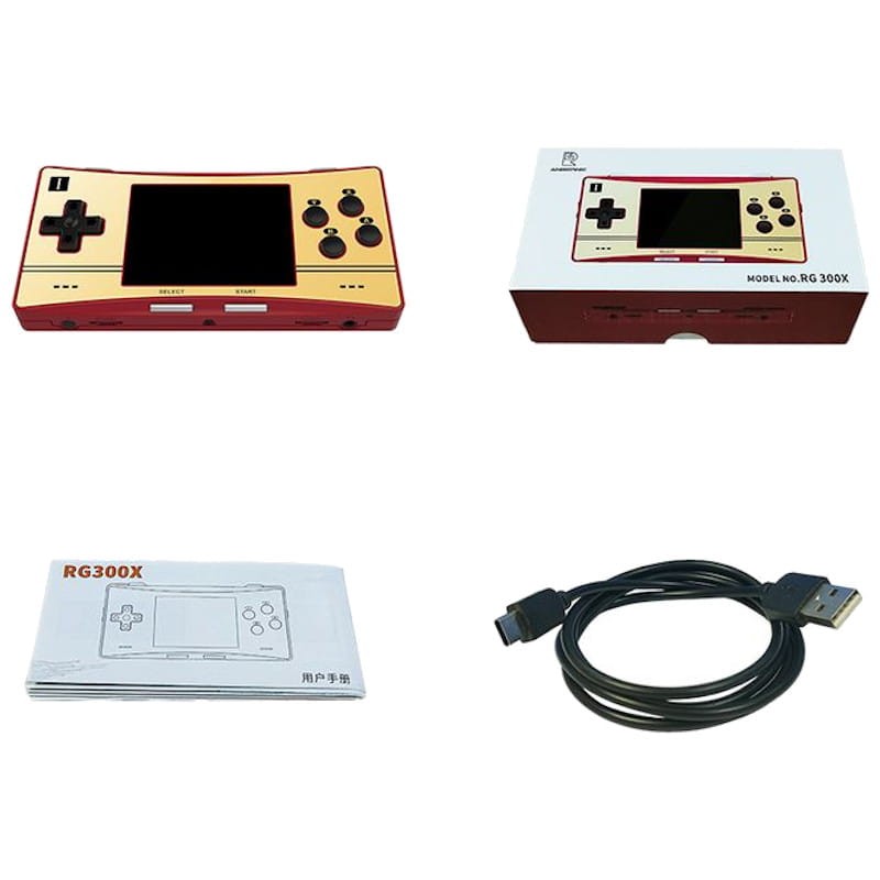 Console Rétro Portable Anbernic RG300X 16Go Rouge - Ítem4