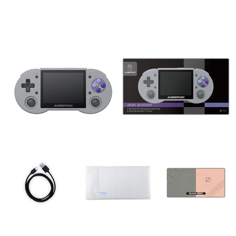 Console Retrô Portátil Anbernic RG353P 16GB Cinzento - Item6