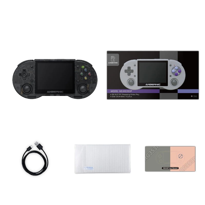 Consola Retro Portátil Anbernic RG353P 16GB Transparente Negro - Ítem6